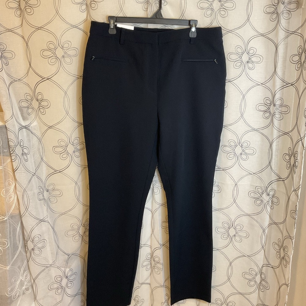 New Women's‎ Tommy Hilfiger Stretch Heritage Slim Fit Pant Navy Size 16